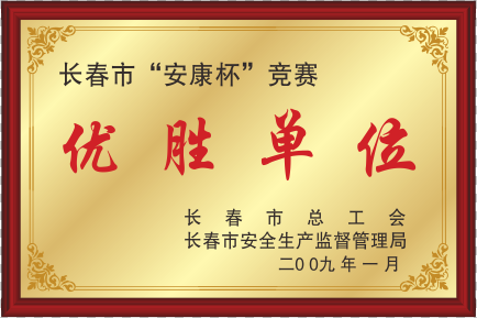 2009年长春市安康杯优胜单位.png